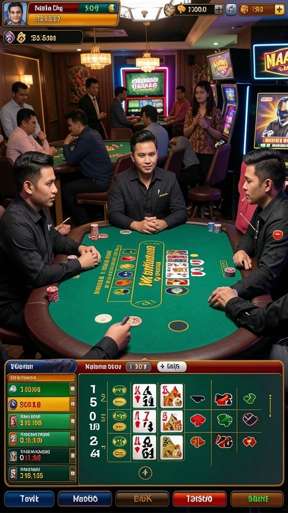 luckymino - Tampilan antarmuka yang user-friendly dan menarik.